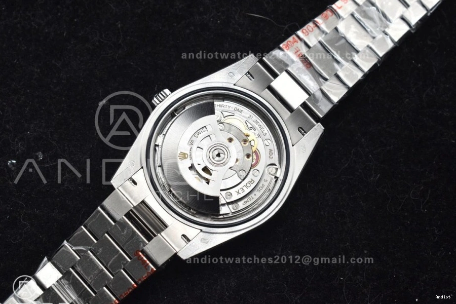 On 904L Dial DayDate A3255 Blue President 40 Stick Steel Ice V2 SS GMF Bracelet 0423